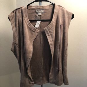 Brown winter vest